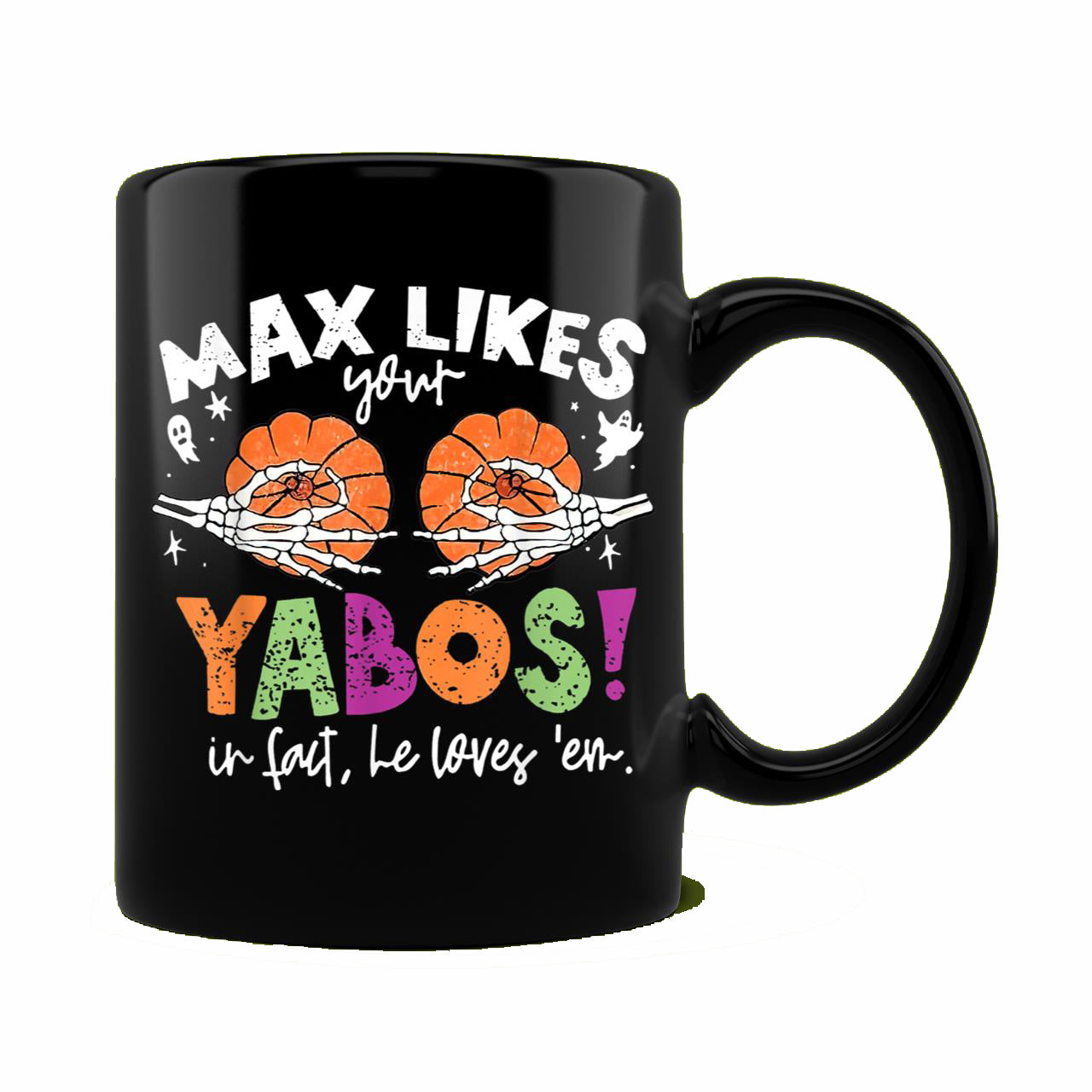Skitongift Ceramic Novelty Coffee Mug Funny Spooky Halloween Mug Max Likes Your Yabos In Fact Funny Pumpkin Spooky Halloween Scary