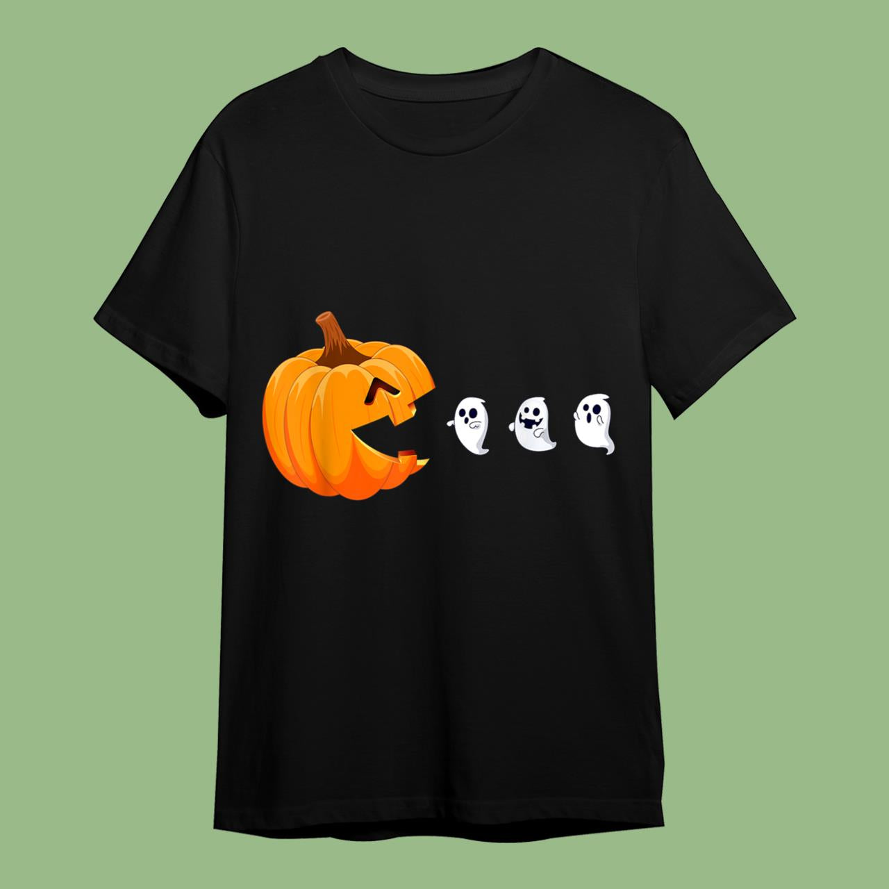 Skitongift Funny Halloween Pumpkin Ghosts Halloween T-Shirt
