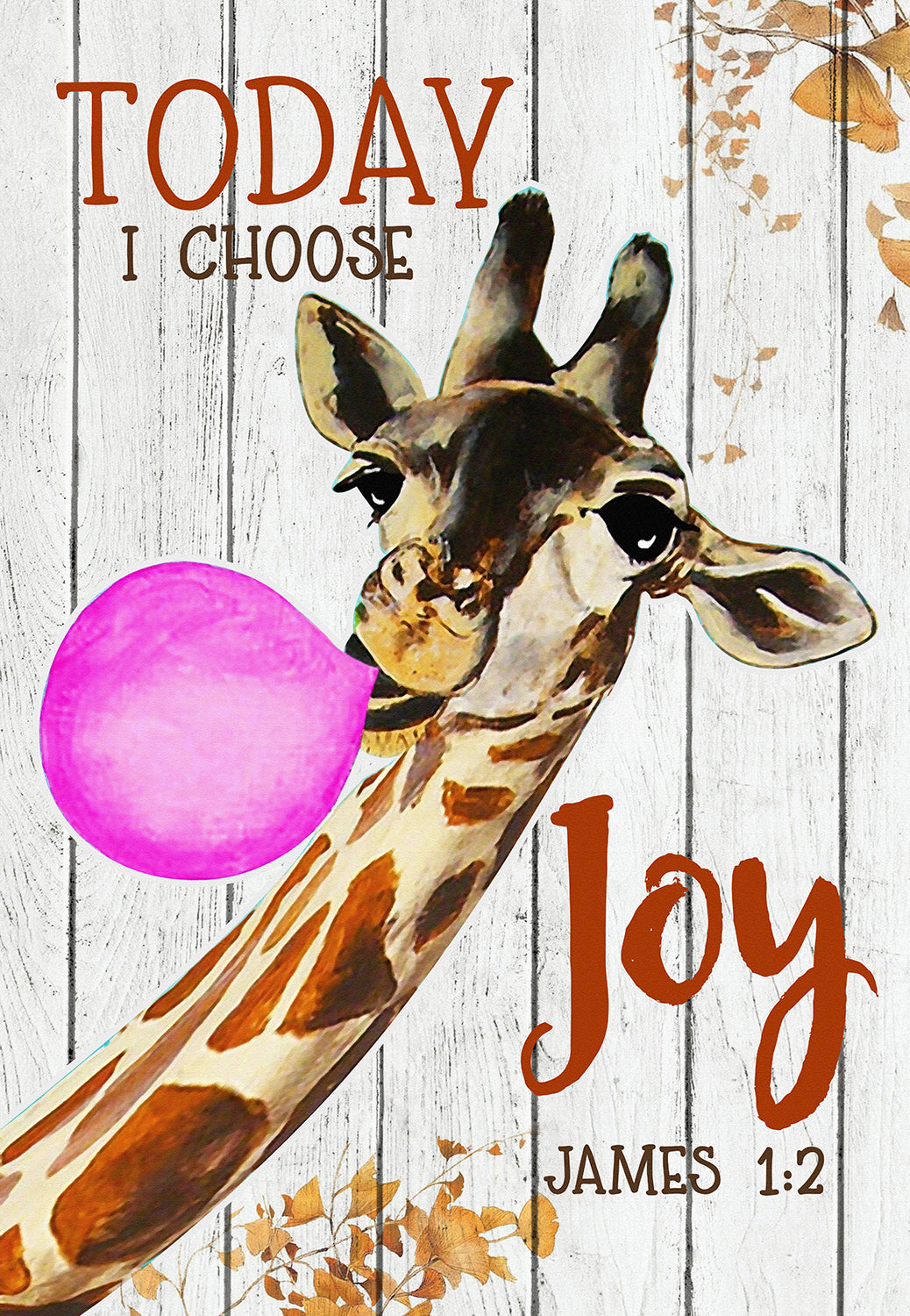 Funny Horse And Sunflower Art Today I Choose Joy-MH0608