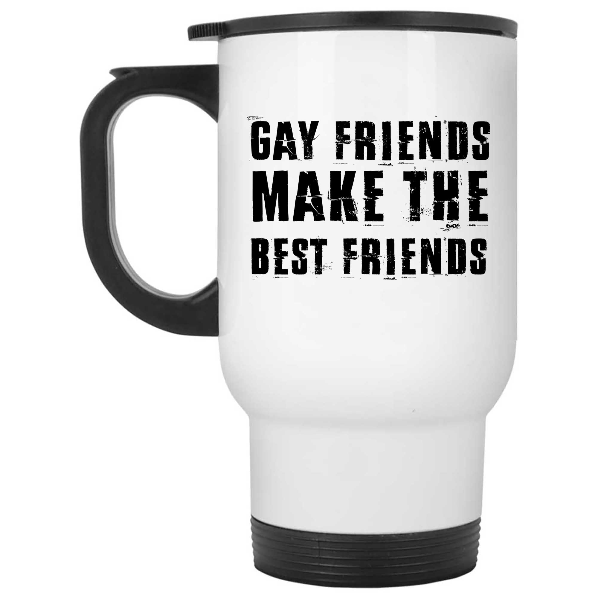 Skitongifts Funny Ceramic Novelty Coffee Mug Gay Ally Best Friends Proud Pride Lgbt Allies Fun Onm7xW7
