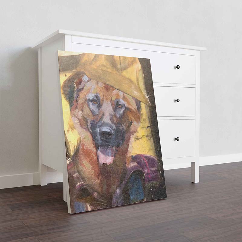 Skitongifts Wall Decoration, Home Decor, Decoration Room German Shepherd Dog Plumber-TT1012