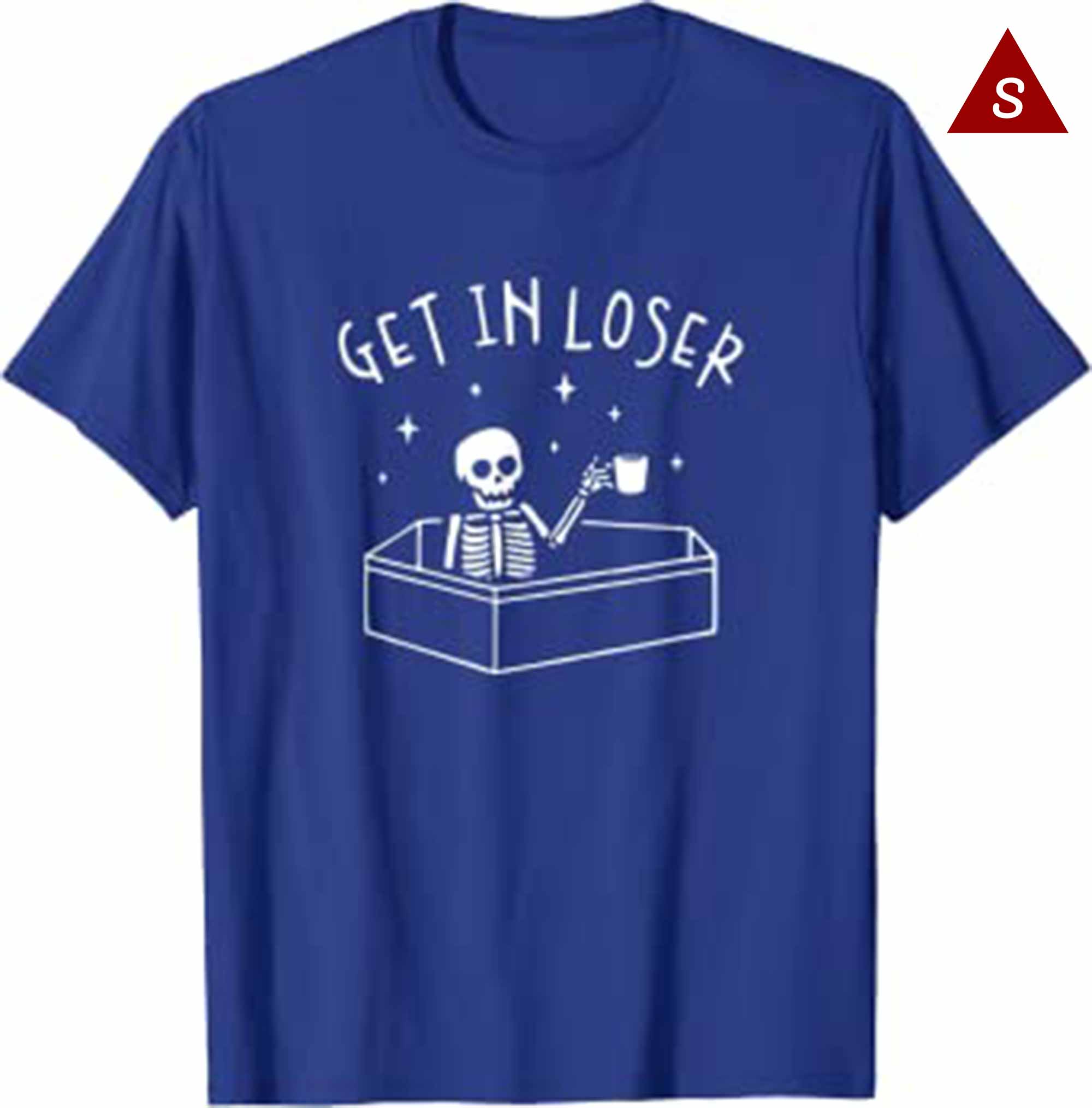 Skitongift Get In Loser Skeleton In Coffin Spooky Men Women Funny T Shirt