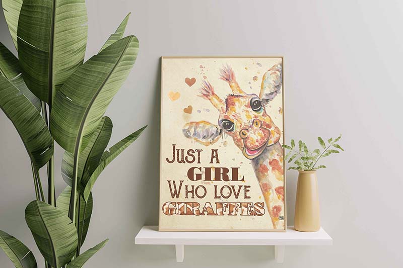 Giraffes Just A Girl Who Loves Giraffes-TT0101