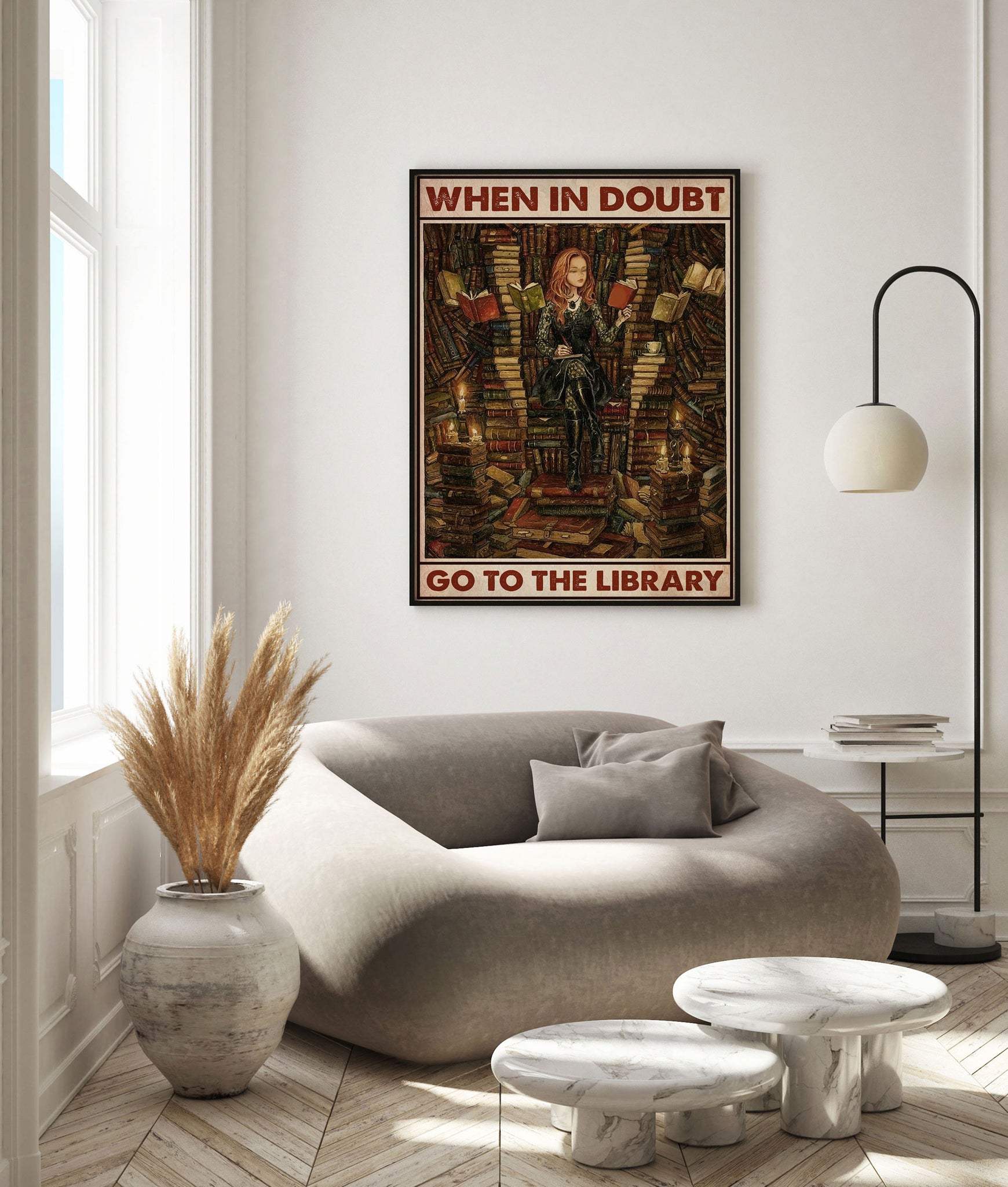 Girl When In Doubt Go To The Library-MH0908