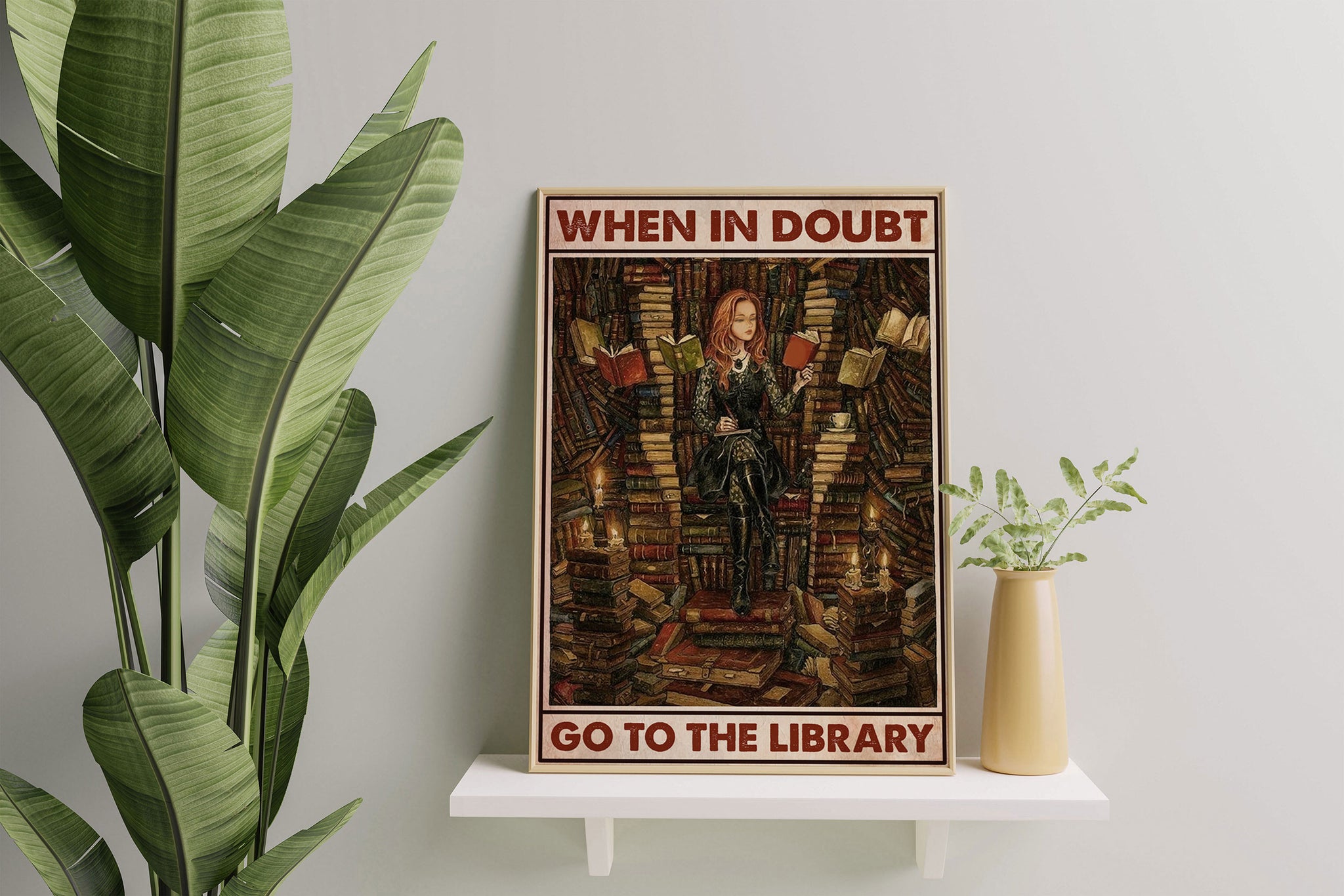 Girl When In Doubt Go To The Library-MH0908