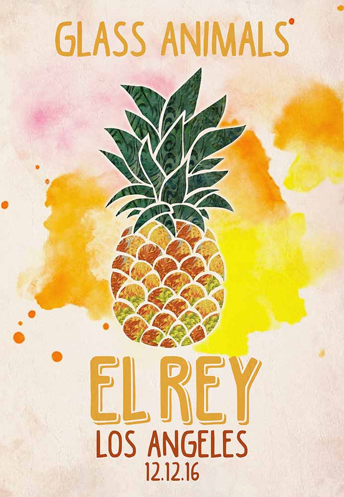 Glass Animals Los Angeles Concert Art For Home Decor-MH2408