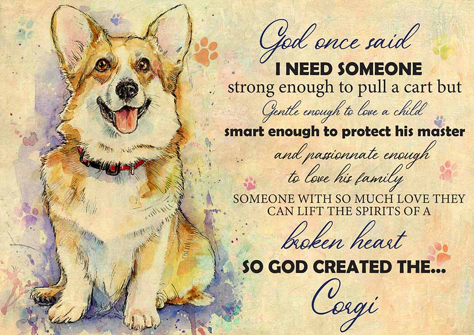 God One Said I Need Some One Corgi-TT2708