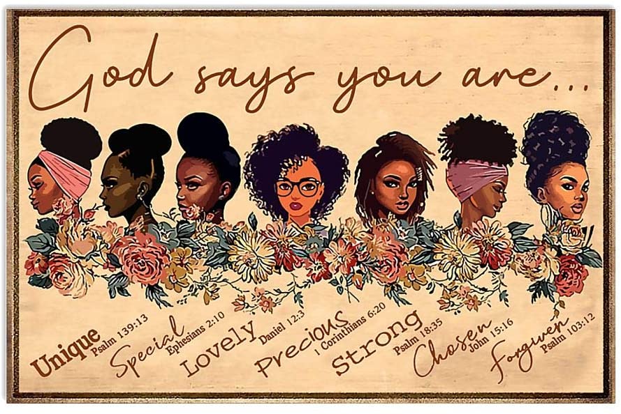 God Says You Are Unique Special Lovely Precious Strong Chosen Love Motivation