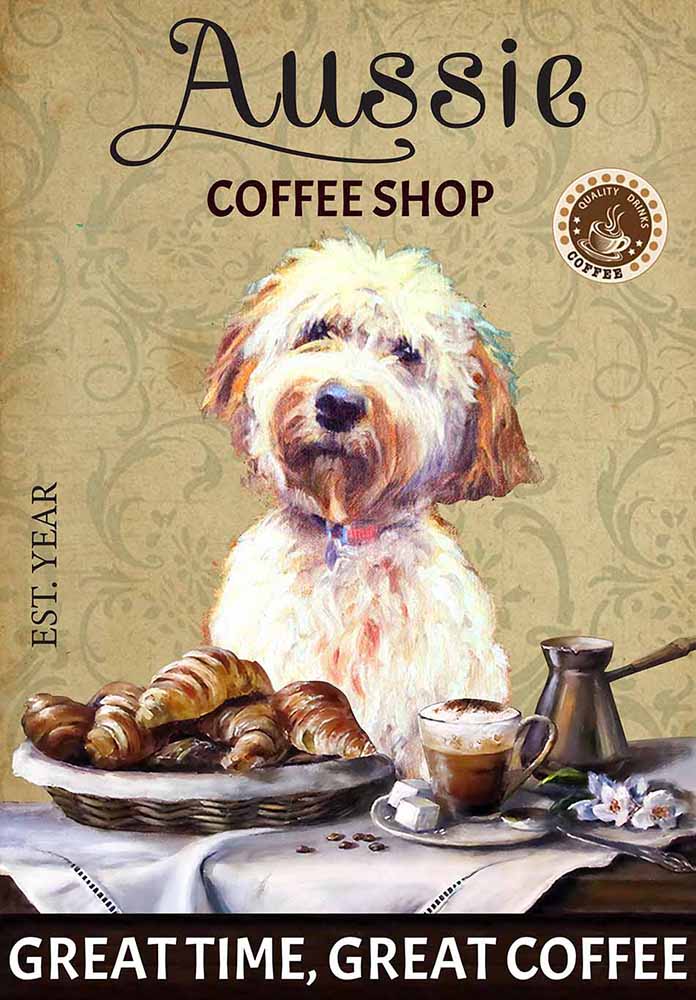 Goldendoodle Dog Coffee Shop-TT3008