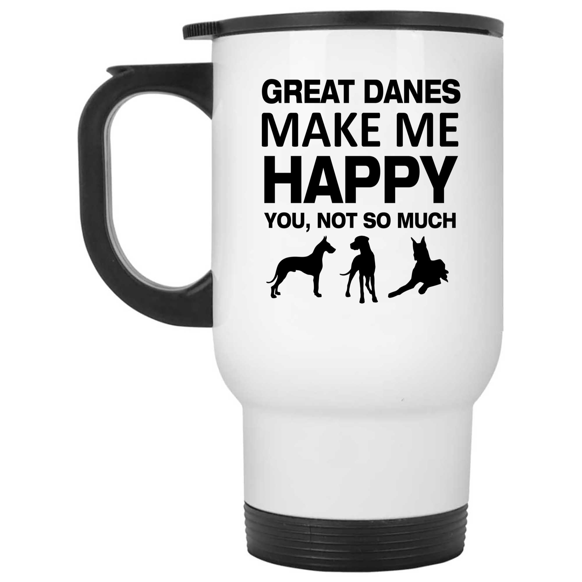 Skitongifts Funny Ceramic Novelty Coffee Mug Great Danes Make Me Happy. Great Dane . Great Dane Accessories D6JXOi4