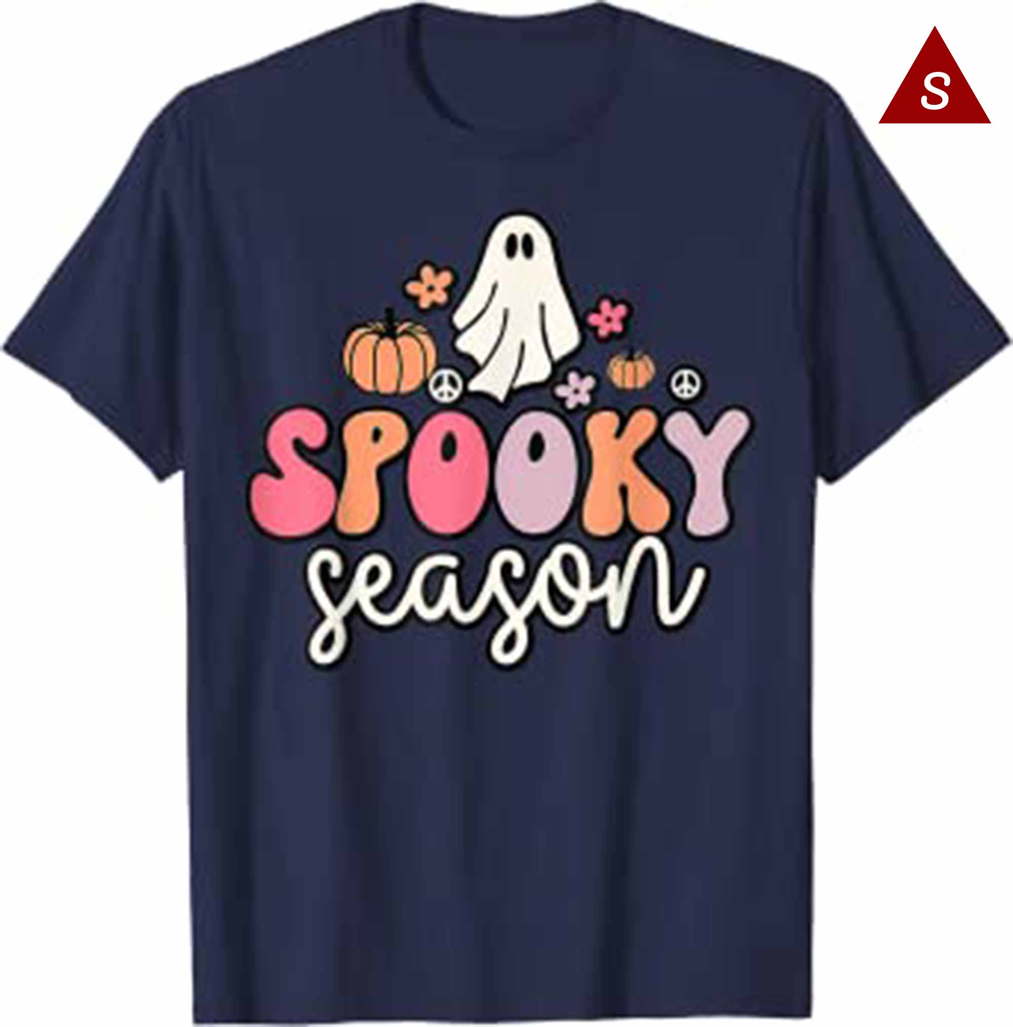 Skitongift Groovy Ghost Spooky Season T Shirt