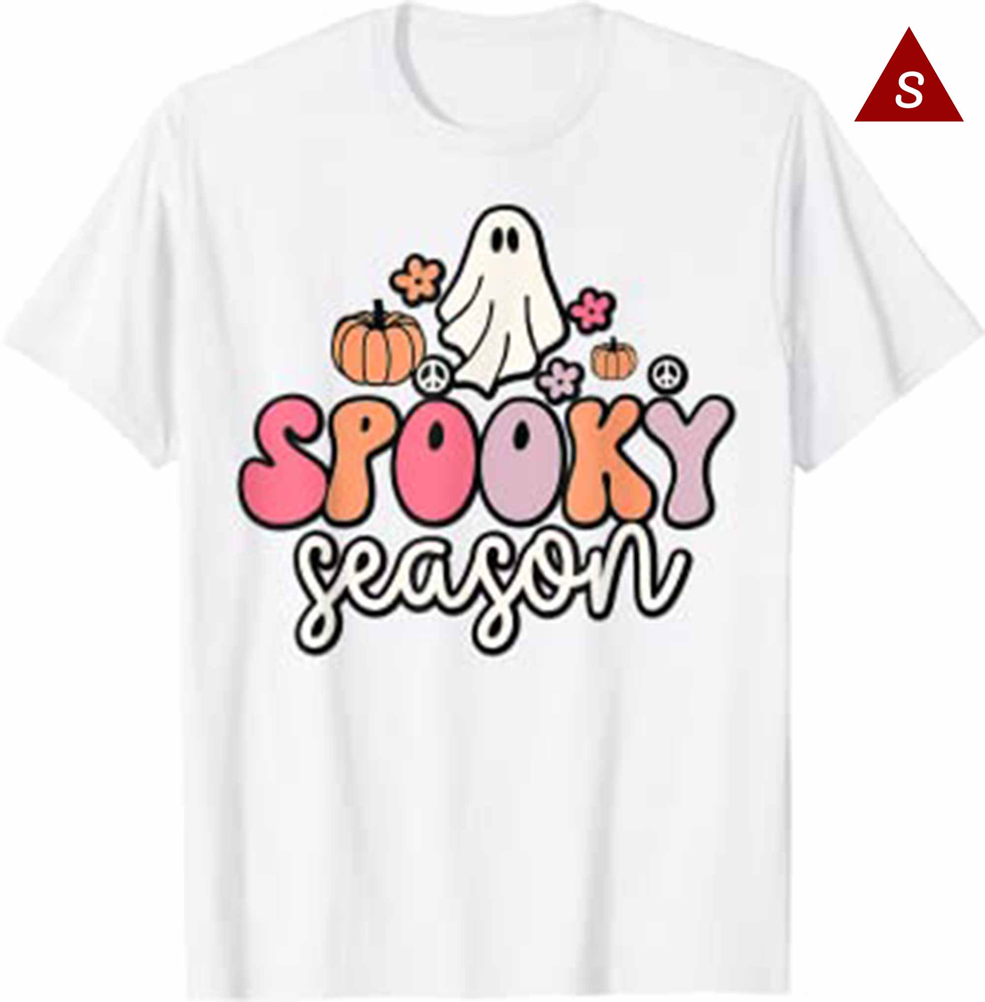 Skitongift Groovy Ghost Spooky Season T Shirt