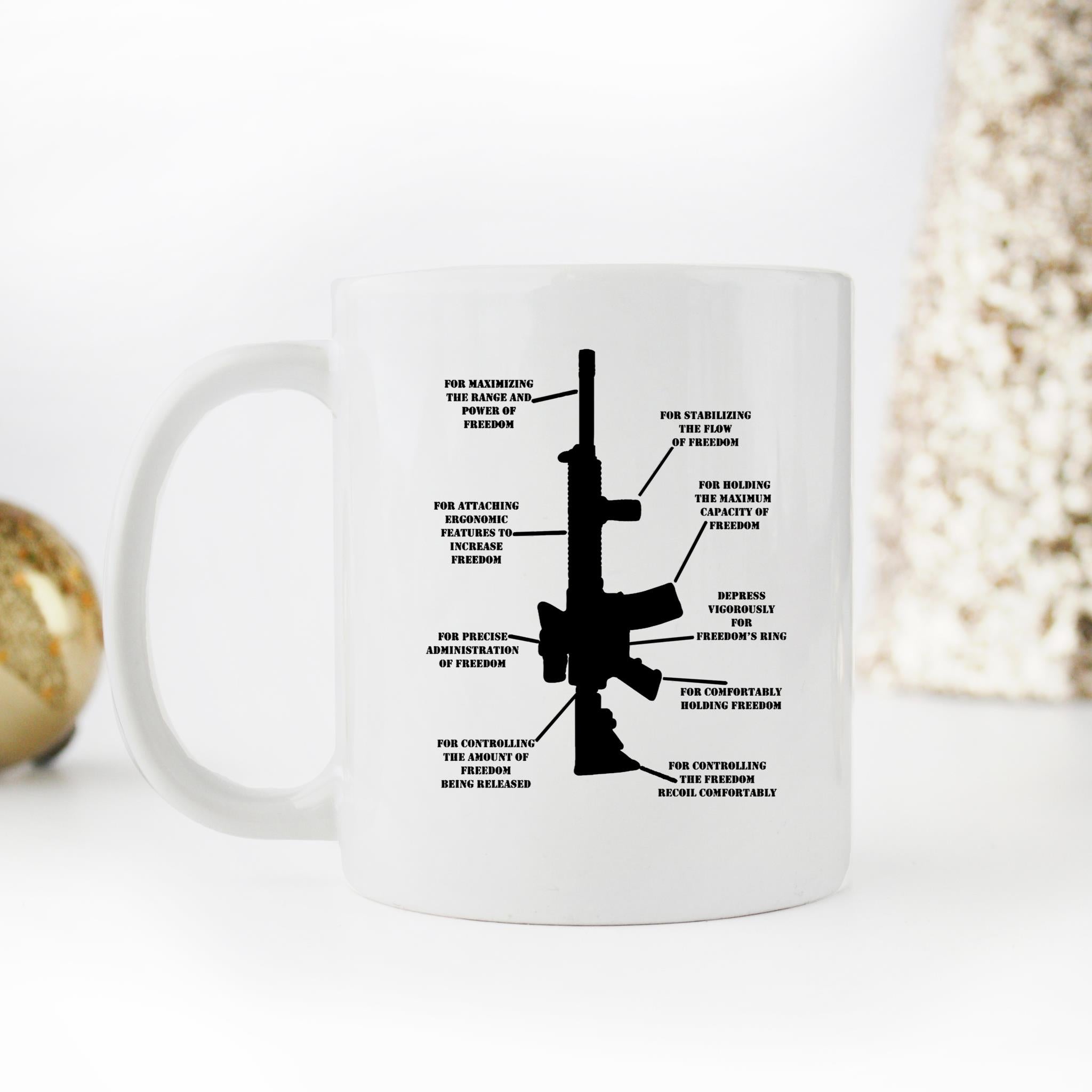 Skitongifts Funny Ceramic Novelty Coffee Mug Gun Fan Great For Any Gun Lover mtvwsM4