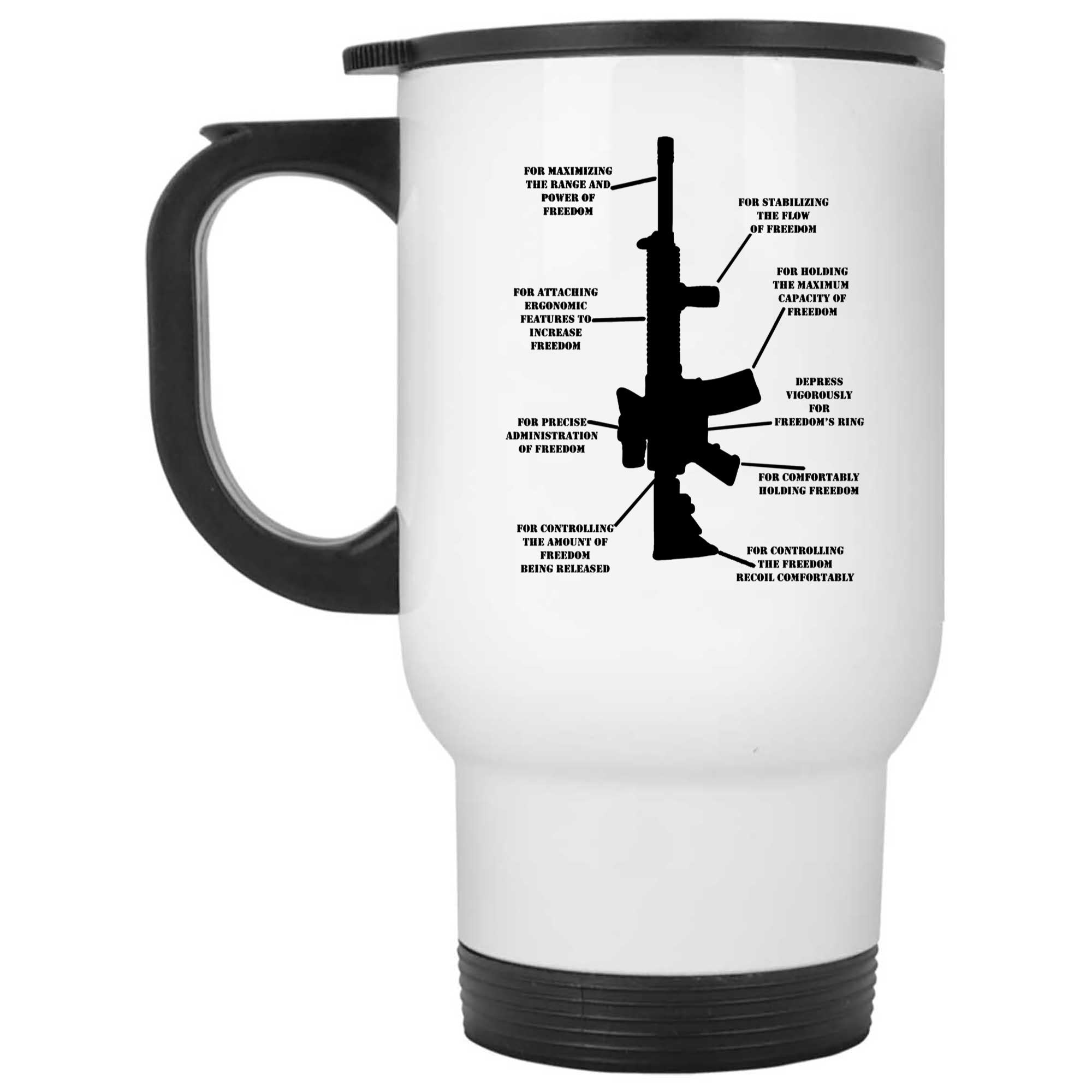 Skitongifts Funny Ceramic Novelty Coffee Mug Gun Fan Great For Any Gun Lover mtvwsM4