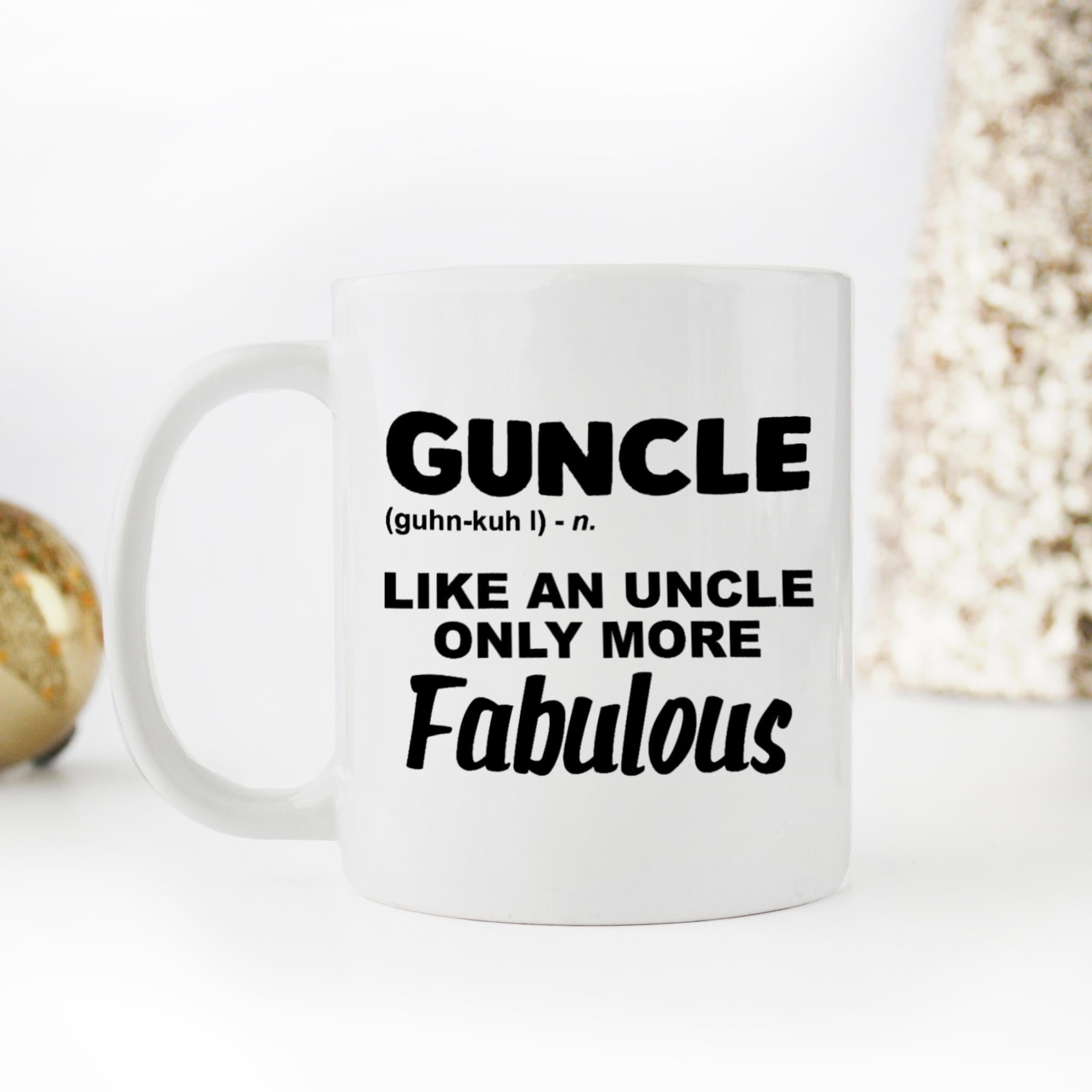 Skitongifts Funny Ceramic Novelty Coffee Mug Guncle Fabulous Uncle Lgbt jgHFPvb