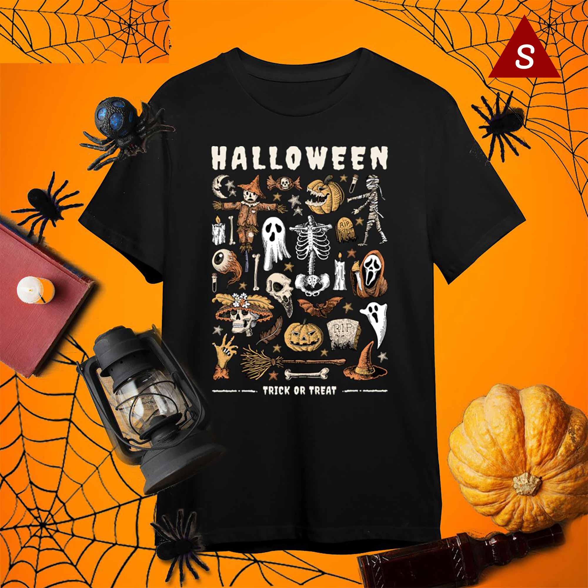 Skitongift Halloween Horror Nights Shirts Pumkin Ghost Skeleton