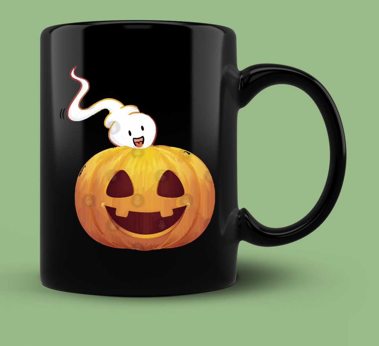 Skitongift Ceramic Novelty Coffee Mug Halloween Pregnancy Mug Funny Pregnant Halloween Costume Pregnancy Announcement