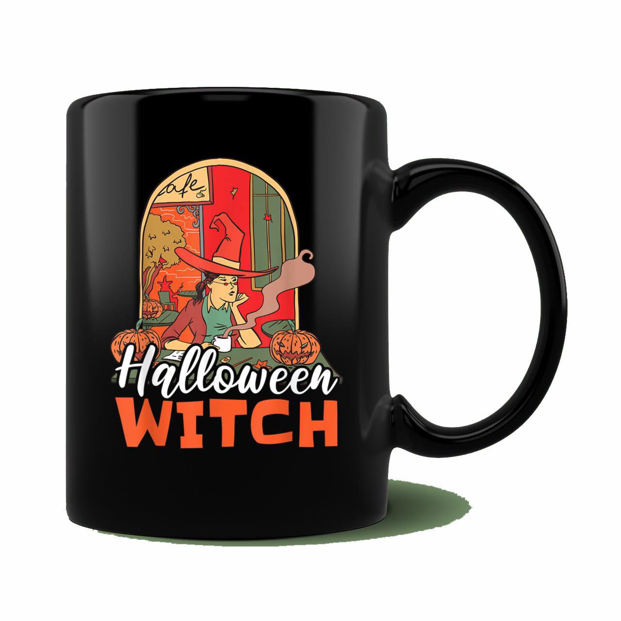 Skitongift Spooky Ceramic Novelty Coffee Mug Halloween Witch Mug