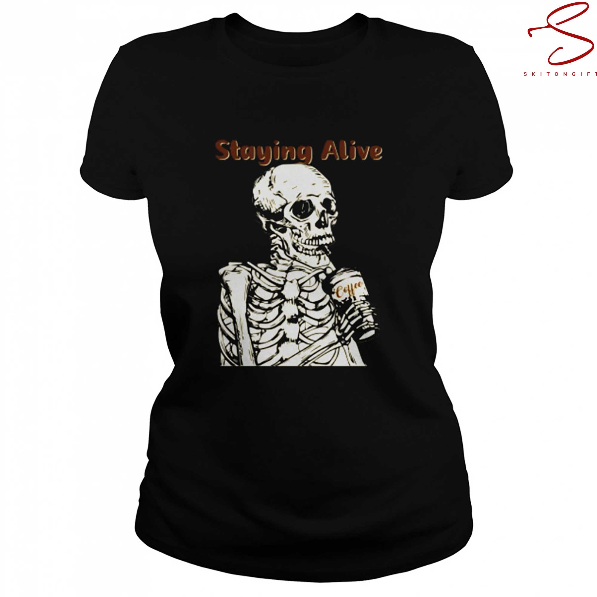 Skitongift Halloween  Staying Alive T Shirt