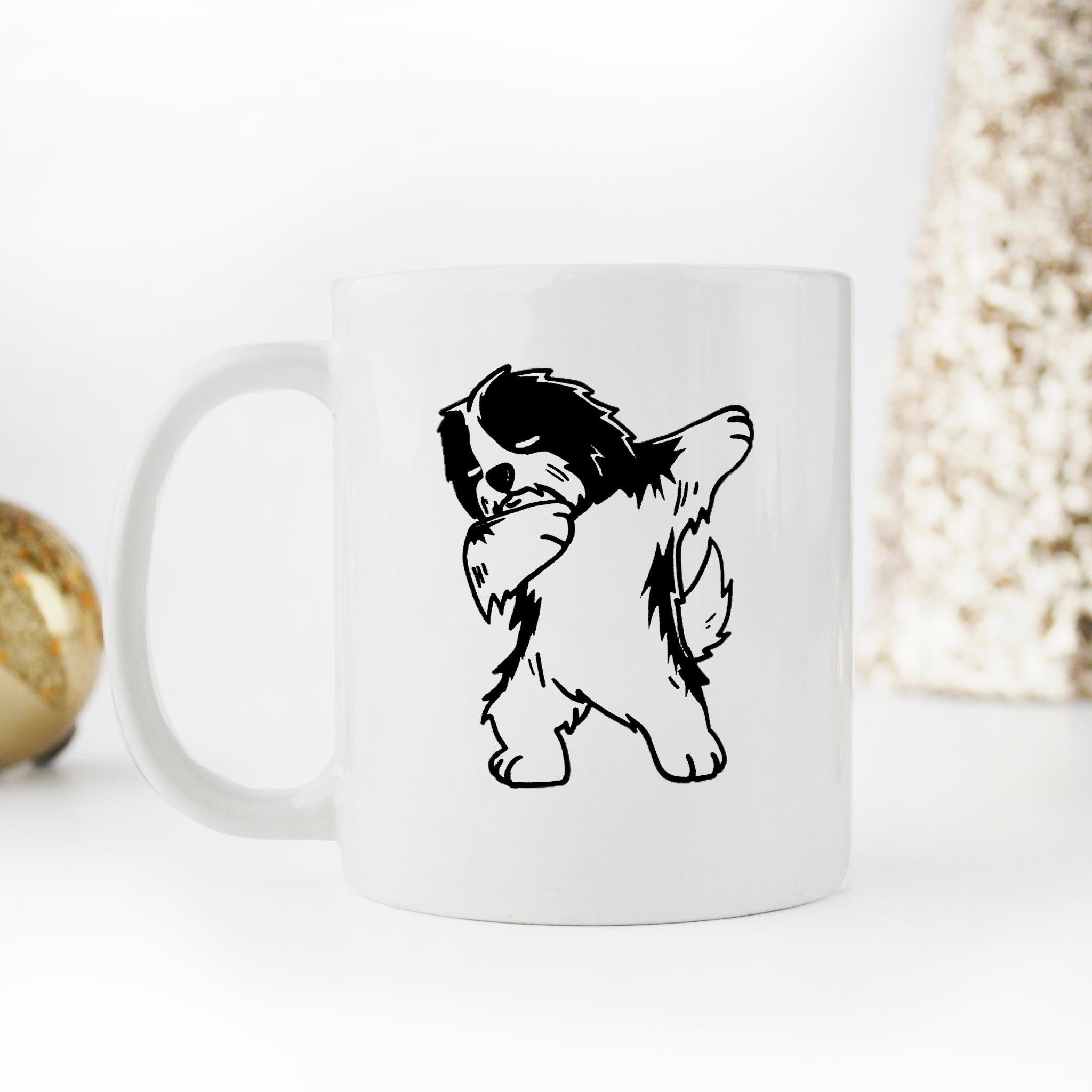Skitongifts Funny Ceramic Novelty Coffee Mug Havanese Dabbing, Funny Dog Dab ltkay0F