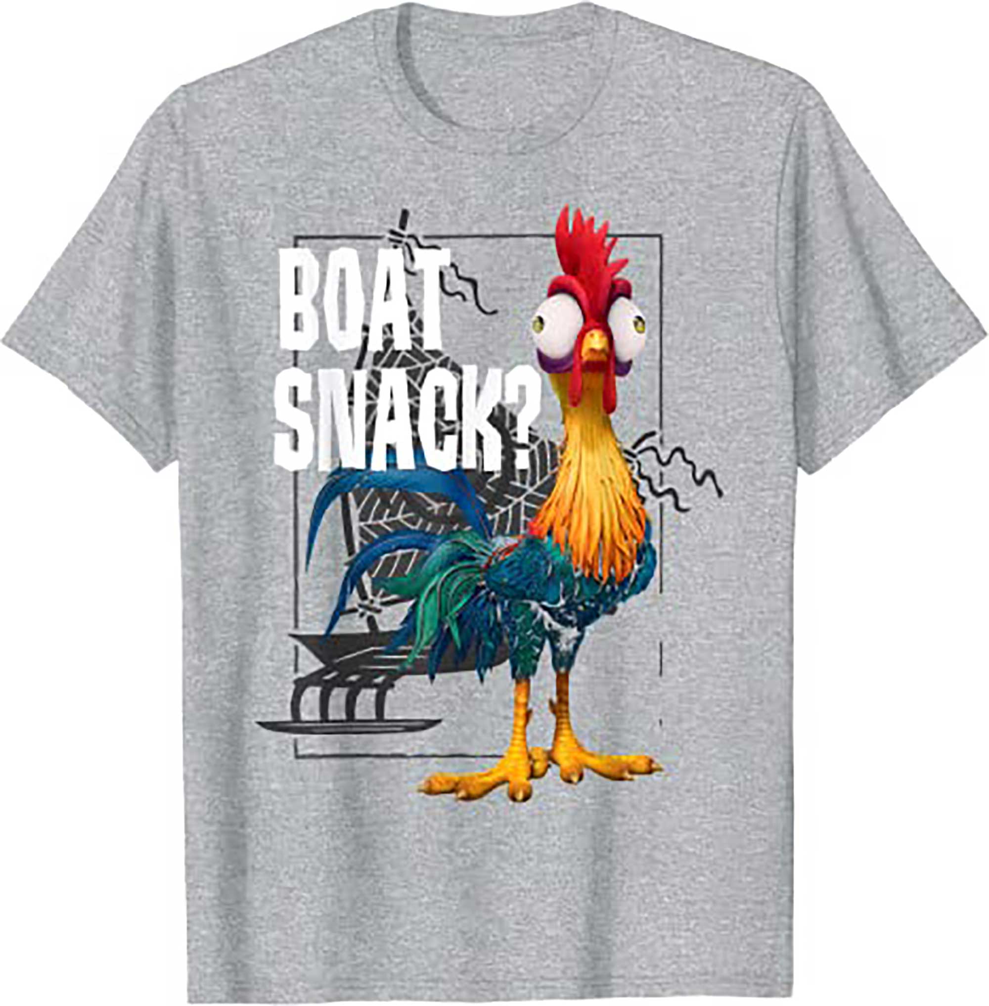 Skitongift Hei Hei Boat Snack Graphic T Shirt