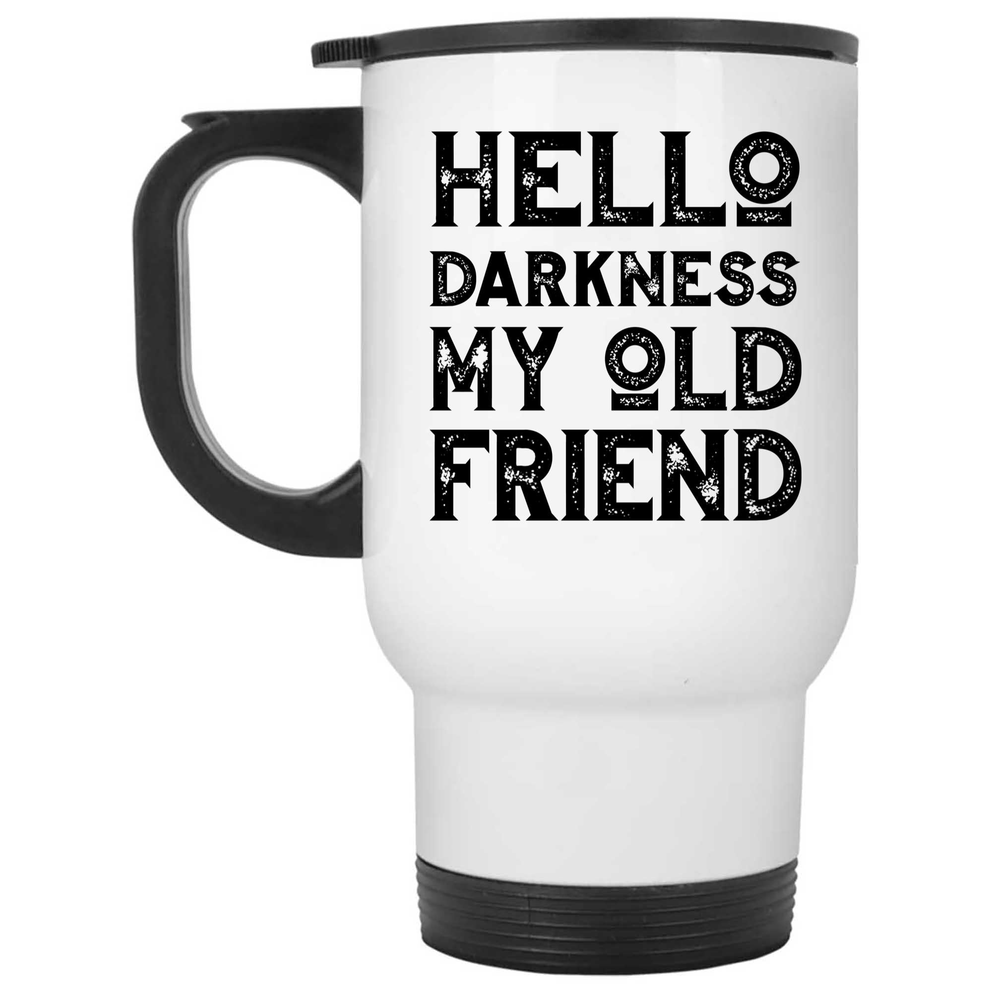 Skitongifts Funny Ceramic Novelty Coffee Mug Hello  My Old Friend Folk Rock Simon And Garfunkel Lover 5x0u7gT