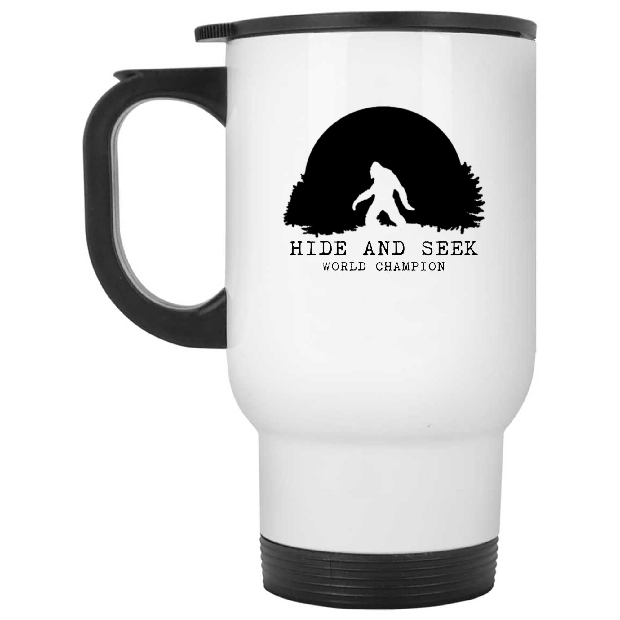 Skitongifts Funny Ceramic Novelty Coffee Mug Hide And Seek World Champion Bigfoot Camping Sunset N10TtCv