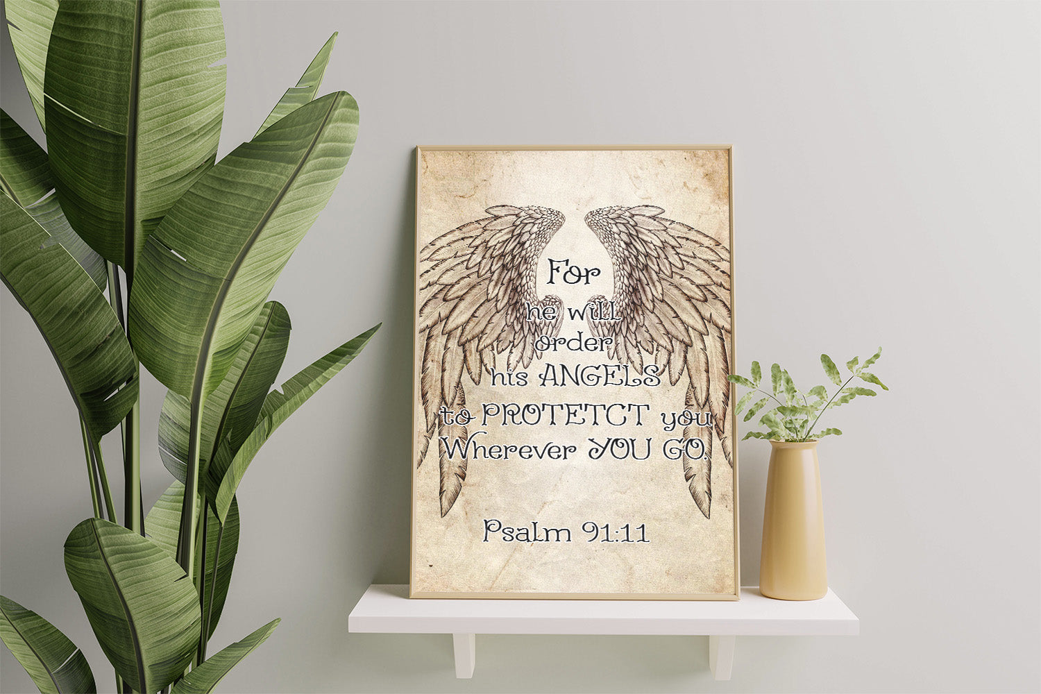 His Angels Will Protect You, Wherever You Go Psalm 91_11-HH0308