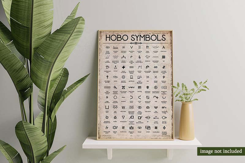 Skitongifts Wall Decoration, Home Decor, Decoration Room Hobo Symbols-MH2509