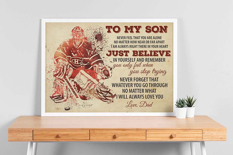 Hockey - Dad To Son - Never Feel That You Are Alone-TT0704
