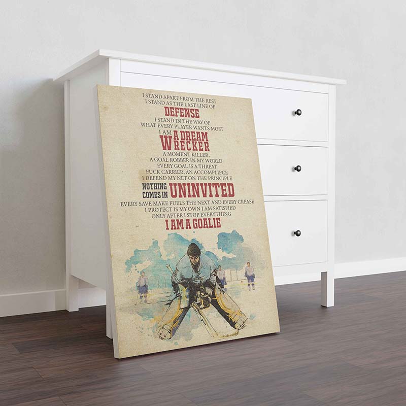 Skitongifts Wall Decoration, Home Decor, Decoration Room Hockey I Am A Dream Wrecker-TT0311