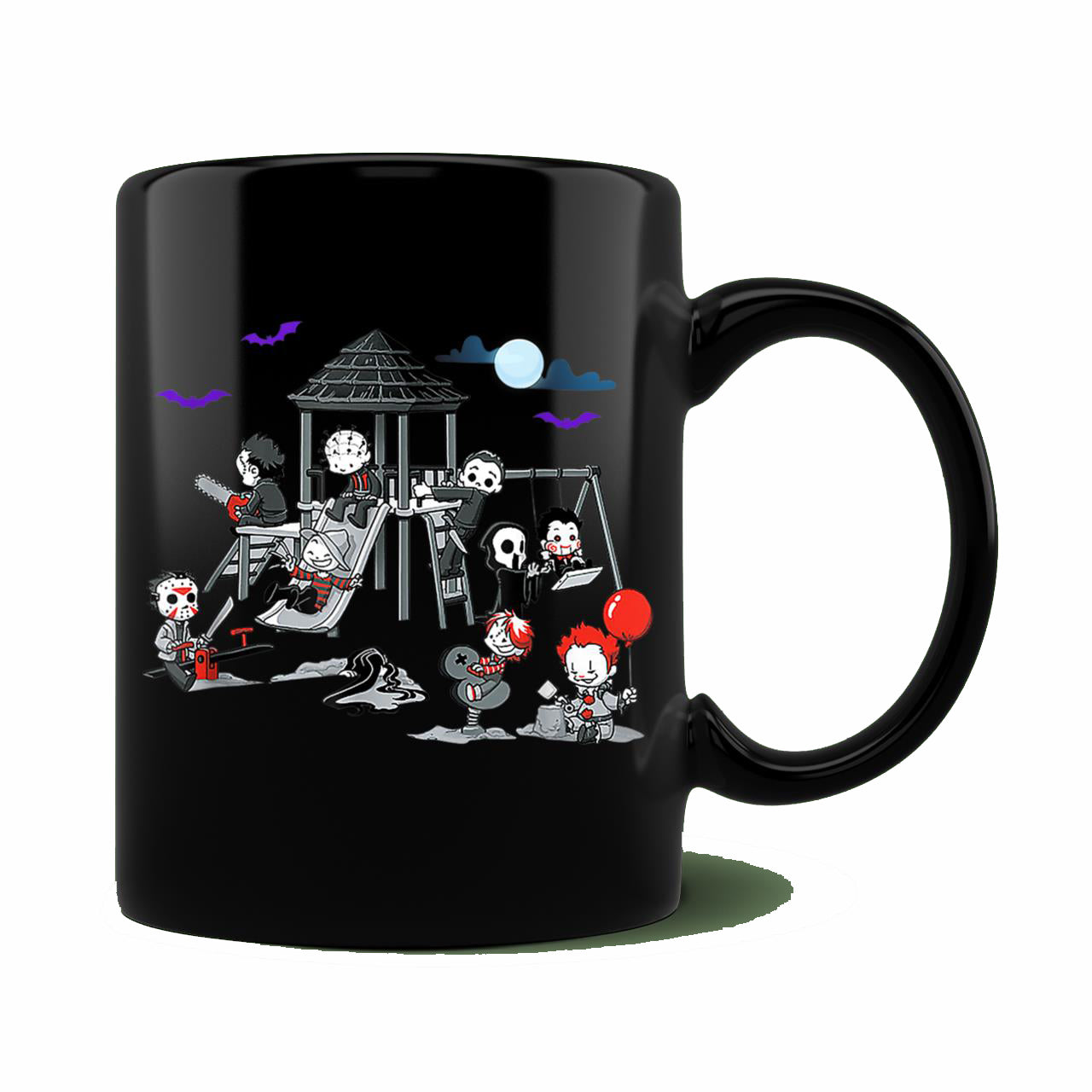 Skitongift Spooky Ceramic Novelty Coffee Mug Horror Clubhouse In Park Halloween Spooky Mug
