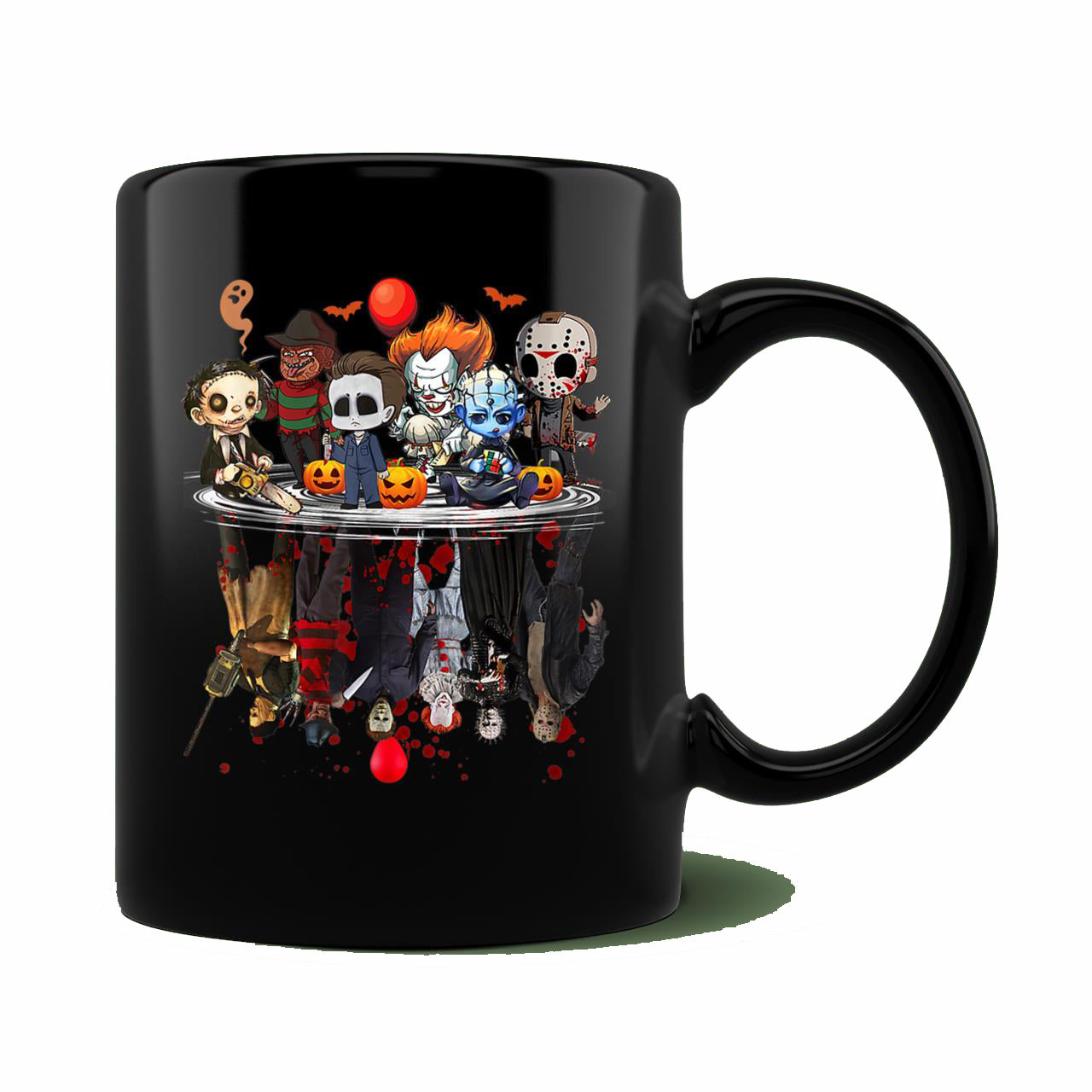 Skitongift Ceramic Novelty Coffee Mug Horror Movies Character Spooky Halloween Gift Mug