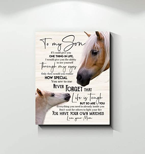 Horse To My Son You Have Your Own Matches Portrait Poster