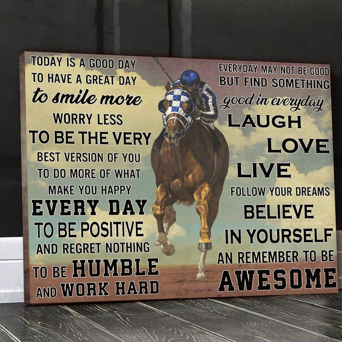 Horse Racing Today is A Good Day to Have A Great Day Landscape