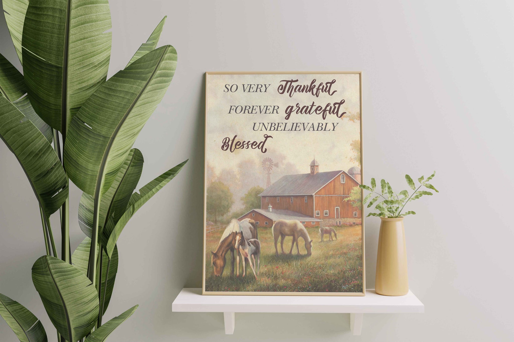 Horse So Very Thankful Forever Grateful Unbelievably Blessed-TT2401