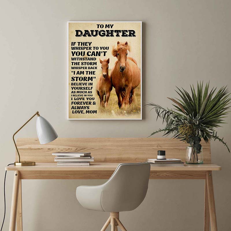 Skitongifts Wall Decoration, Home Decor, Decoration Room Horse You Can't Withstand Back-TT0104