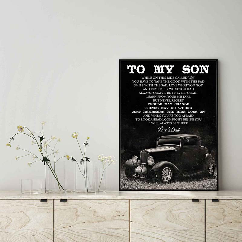 Hot Rod to My Son Smile with The Bad Love, Love Dad-TT2903