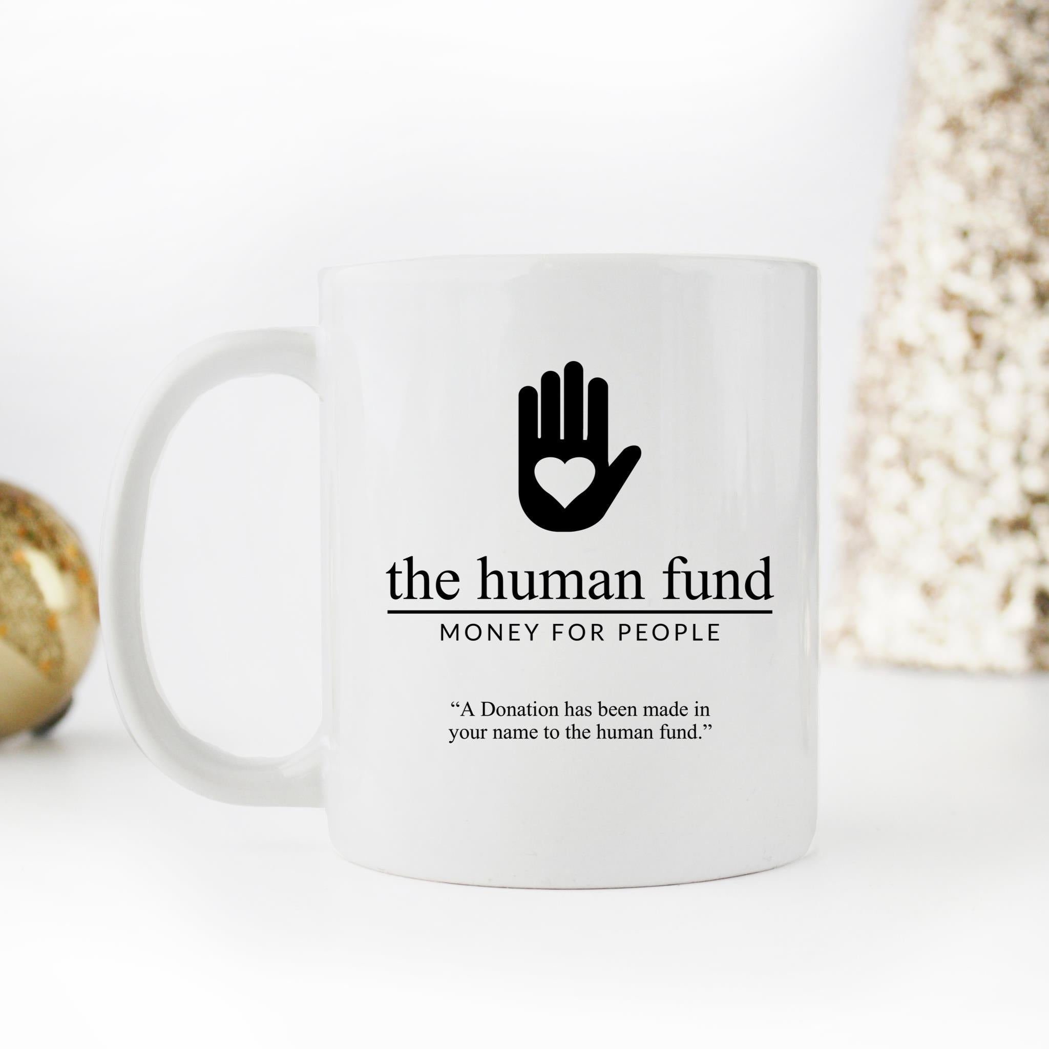 Skitongifts Funny Ceramic Novelty Coffee Mug Human Fund Quote Seinfeld Perfect For Fan fSz6L38