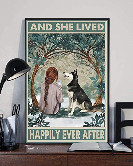 Husky Snow And She Lived Happily Ever After Portrait Poster