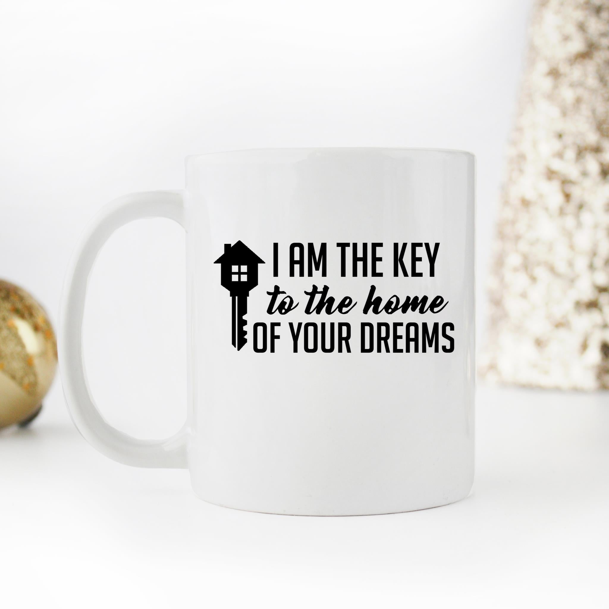 Skitongifts Funny Ceramic Novelty Coffee Mug I Am The Key To The Home Of Your Dreams For The Best Real Estate Broker tEC6gxQ