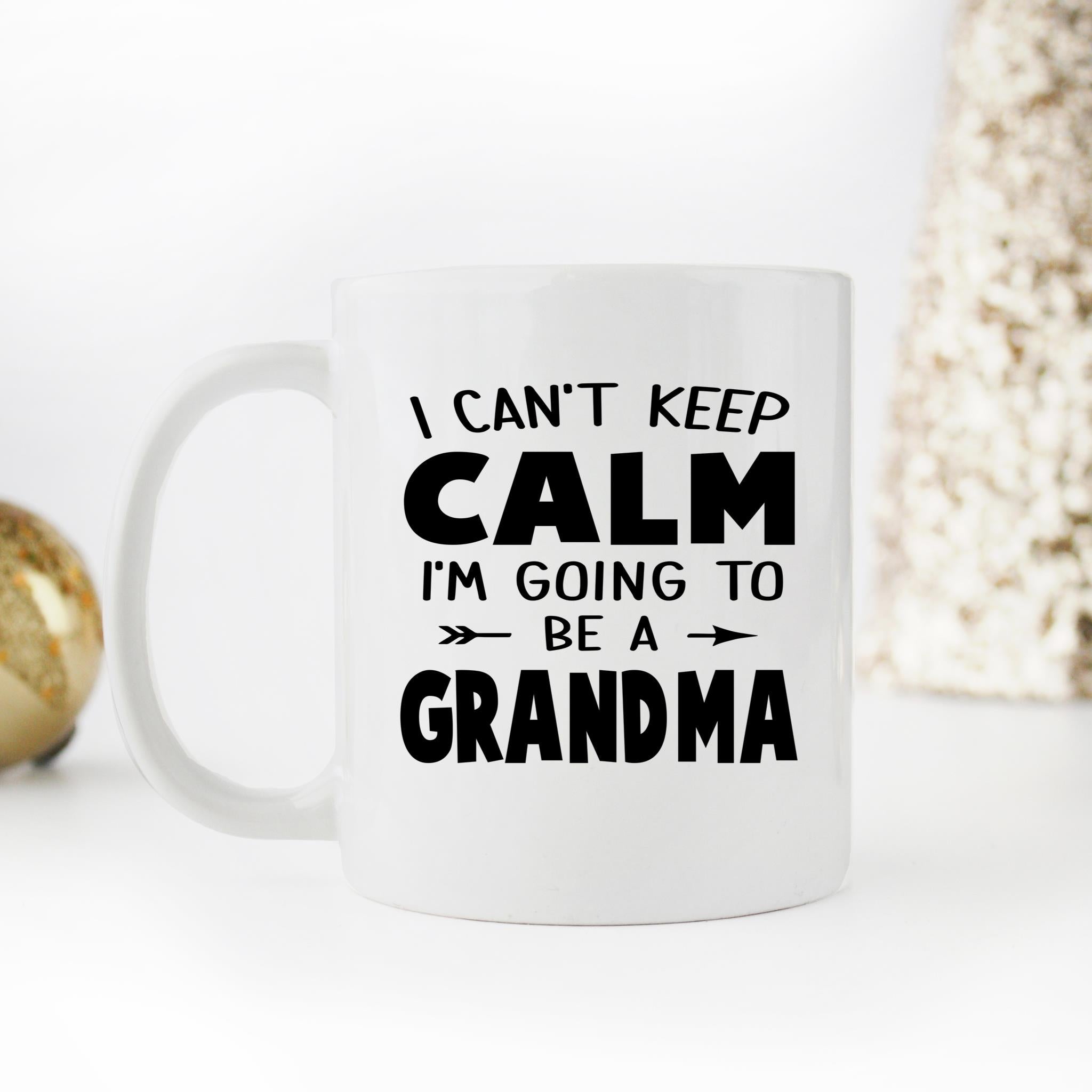Skitongifts Funny Ceramic Novelty Coffee Mug I Cant Keep Calm I Am Going To Be A Grandma o9r7JA9