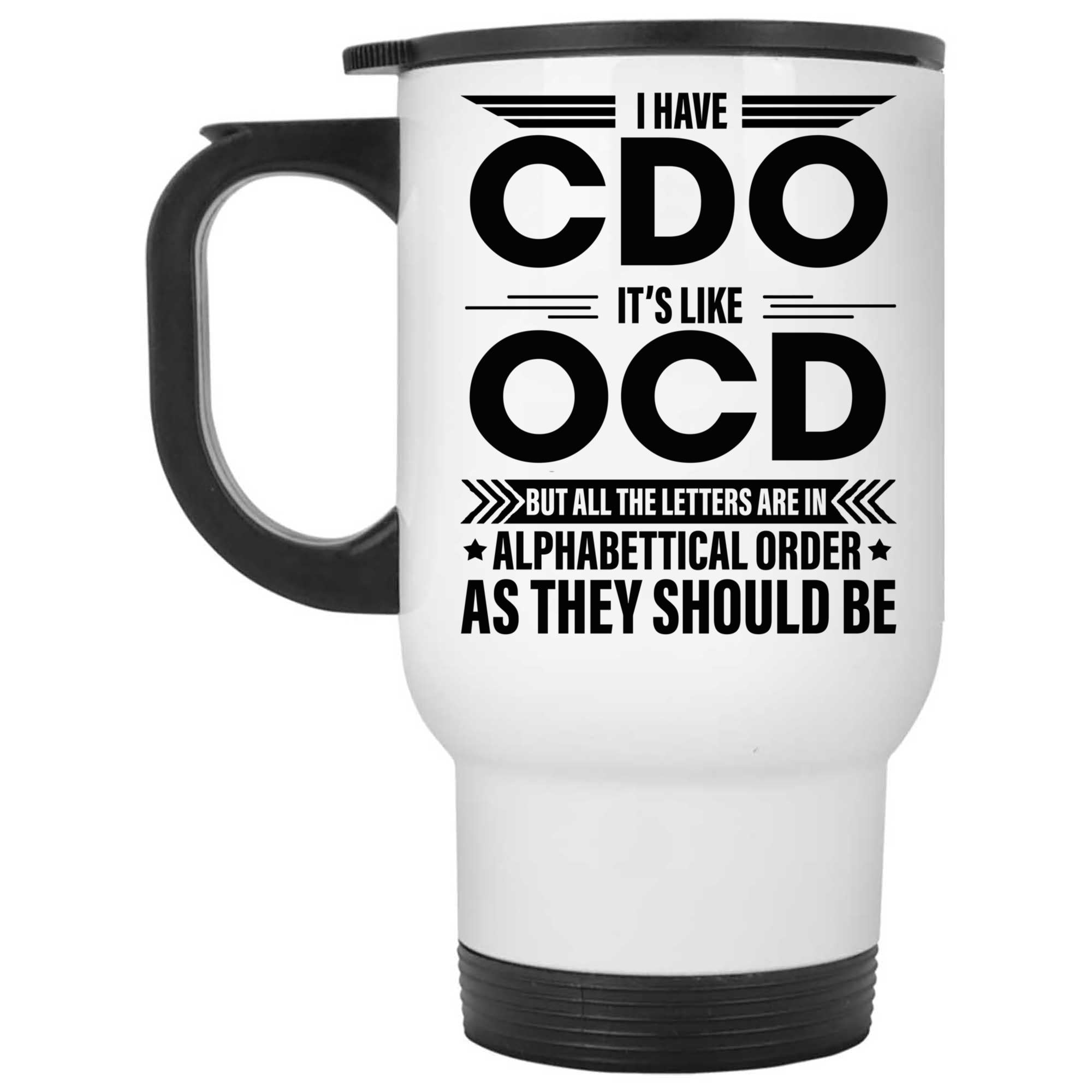 Skitongifts Coffee Mug Funny Ceramic Novelty I Have Cdo. It's Like Ocd OZL5NRI
