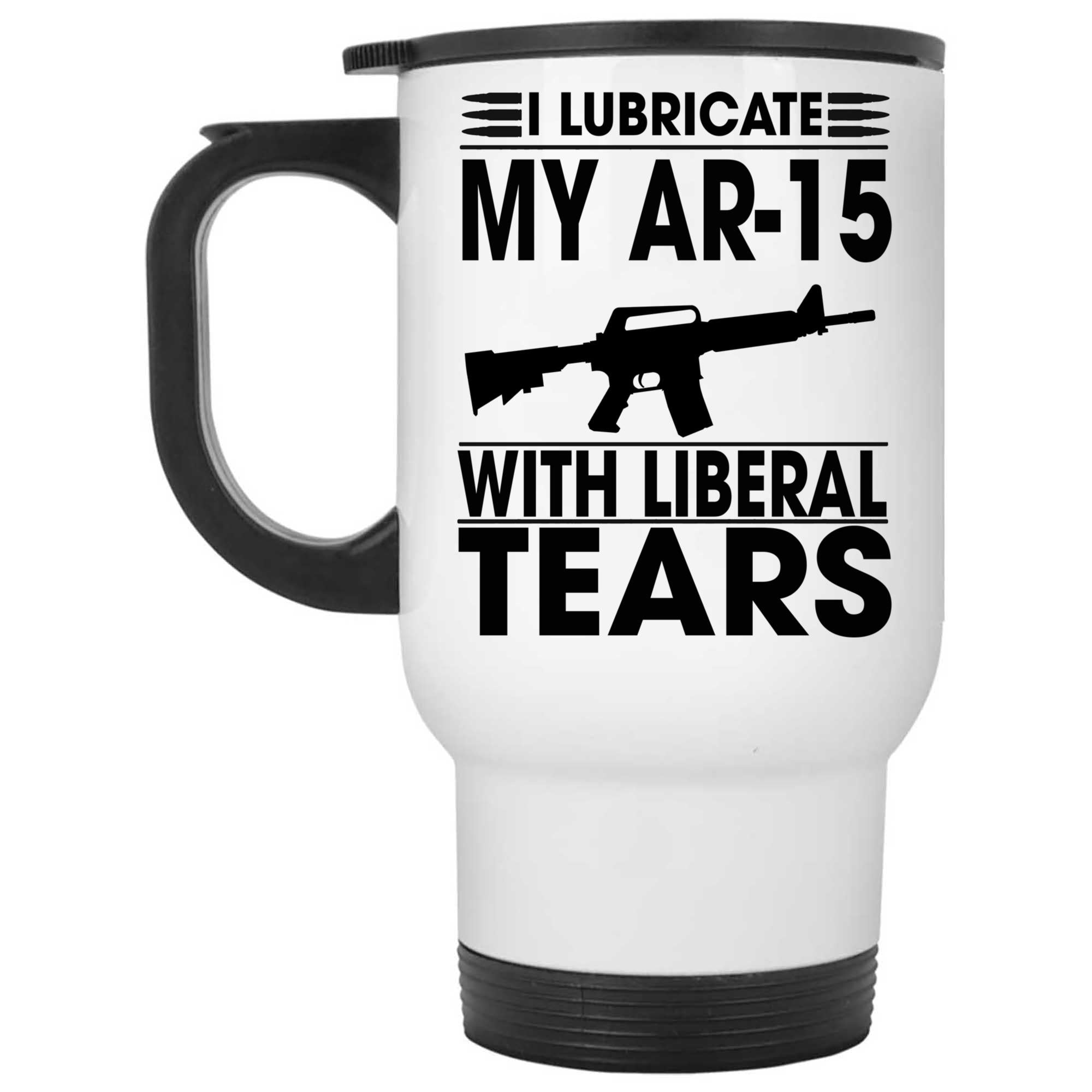 Skitongifts Coffee Mug Funny Ceramic Novelty I Lubricate My Ar-15 With Liberal Tears Pro Gun Owner Joke tqHmwvx