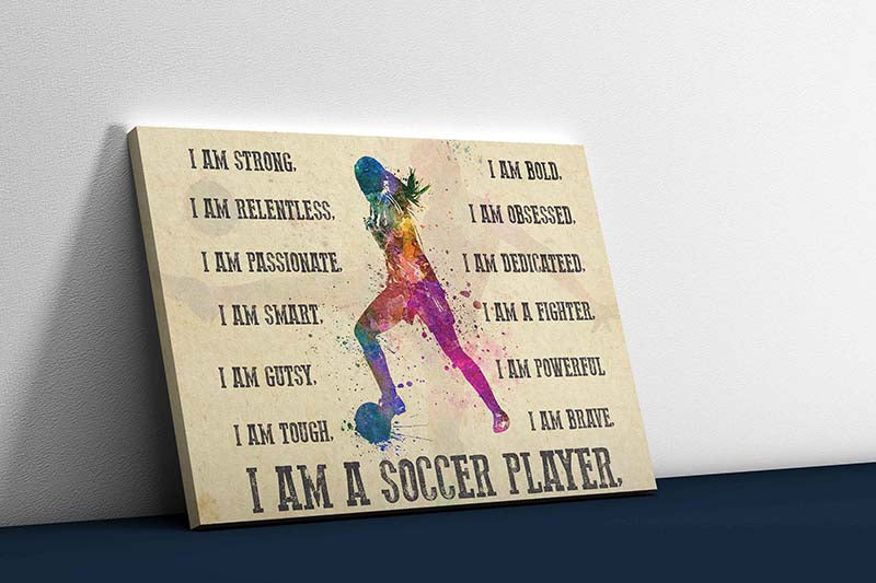Skitongifts Wall Decoration, Home Decor, Decoration Room I Am A Soccer Player-TT2001