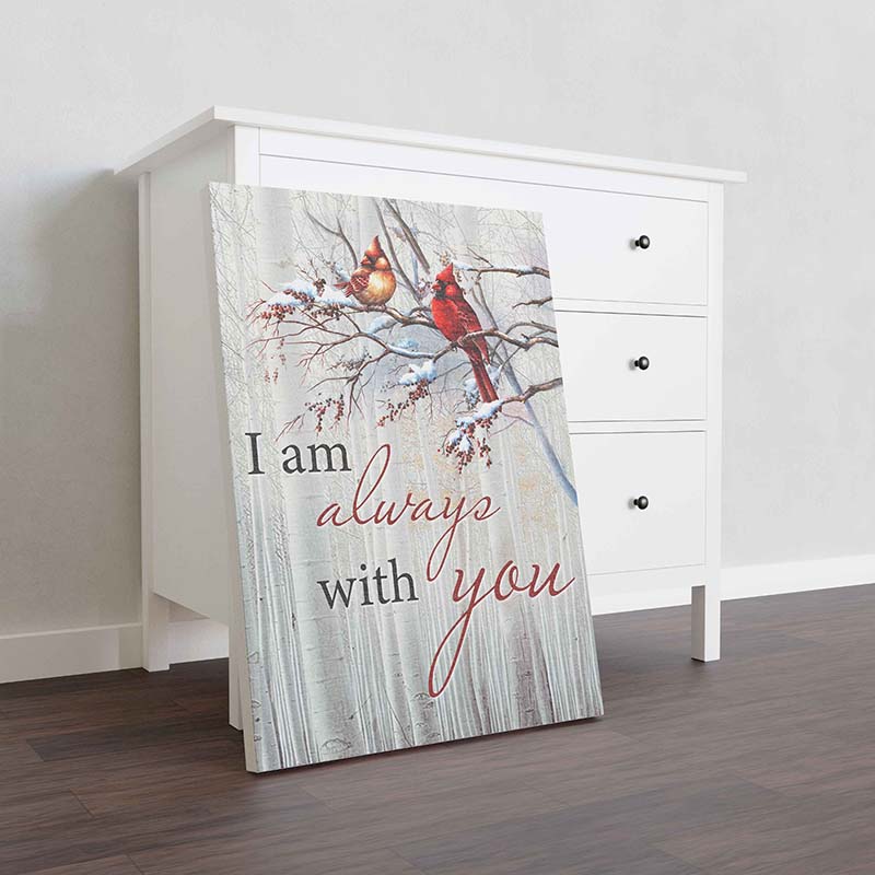 Skitongifts Wall Decoration, Home Decor, Decoration Room I Am Always With You Cardinal TT1312