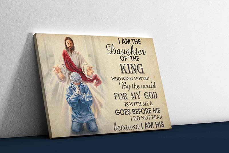 Skitongifts Wall Decoration, Home Decor, Decoration Room I Am The Daughter Of The King-TT0211-mk1.jpg