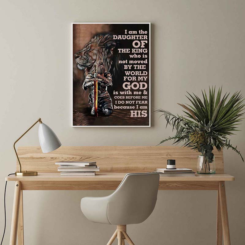 Skitongifts Wall Decoration, Home Decor, Decoration Room I Am The Daughter Of The King-TT2103