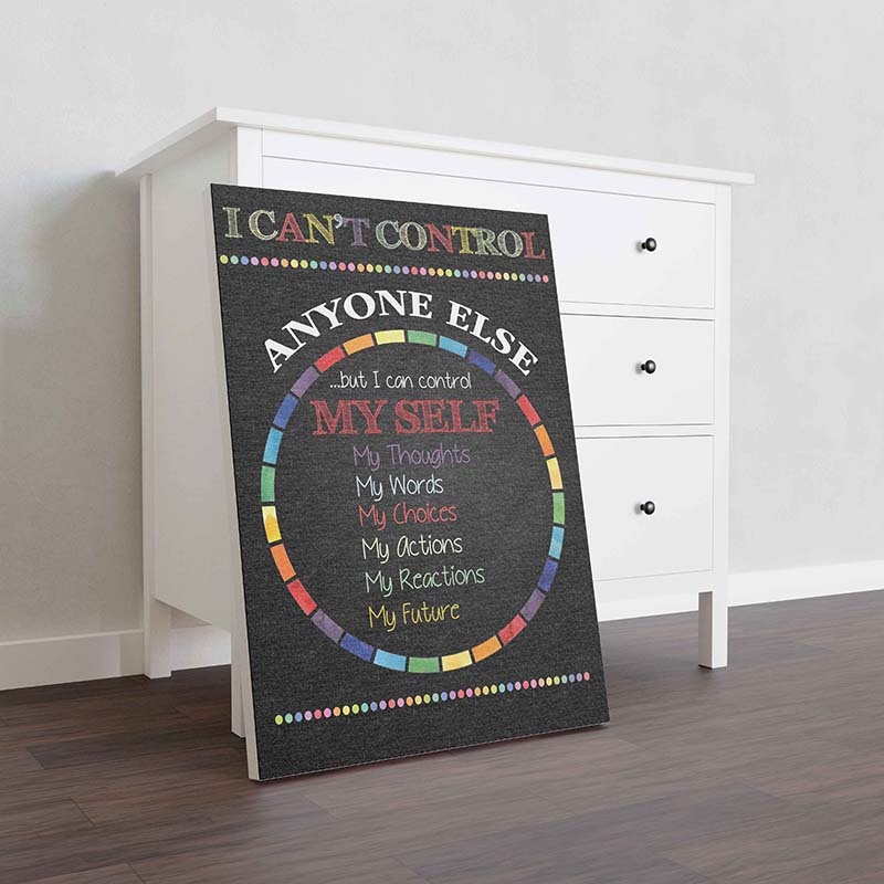 Skitongifts Wall Decoration, Home Decor, Decoration Room I Can't Control Anyone Else-TT0211
