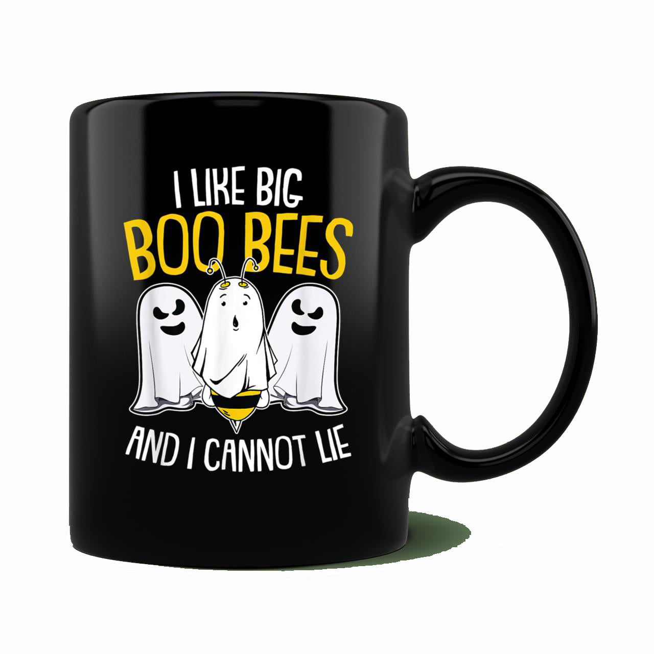 Skitongift Ceramic Novelty Coffee Mug I Like Big Boo Bees Lazy Spooky Halloween Pun Humor Mug